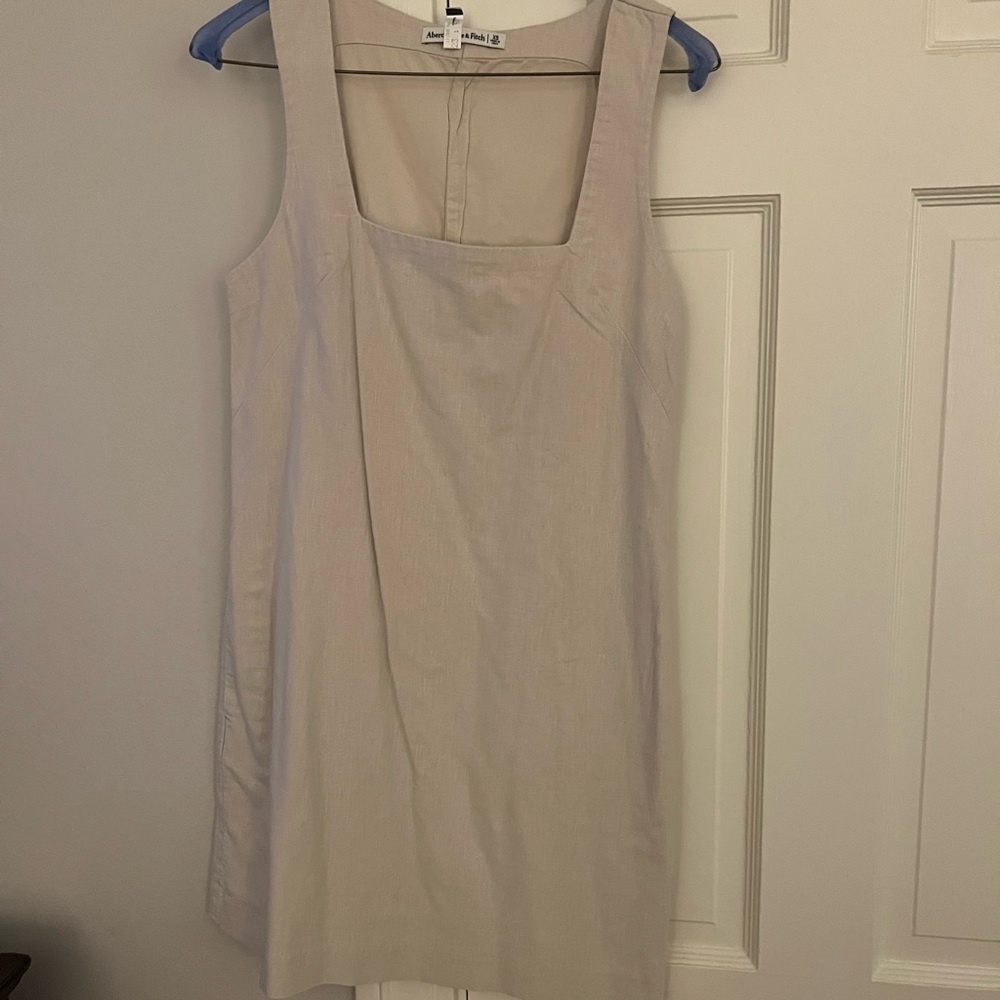 Abercrombie and Fitch khaki linen dress